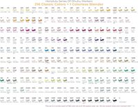 Ohuhu-Ensemble de marqueurs d'art à l'alcool 216 couleurs-pinceau à double pointe et marqueur de croquis au ciseau