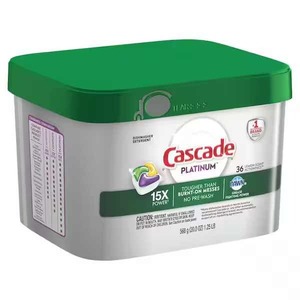 Cascade Platinum ActionPacs, cápsulas de detergente para lavavajillas, limón, 36 unidades - Product Image 4
