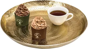 ถาดโลหะสีเงินพร้อมค้อนดีไซน์แบบพรีเมี่ยมเหมาะสำหรับตกแต่งบ้านอย่างมีสไตล์ของใช้จำเป็นสำหรับโต๊ะอาหาร - Product Image 3