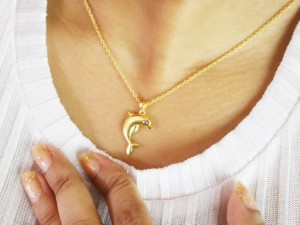 Colgante de encanto de delfín-Collar con colgante delicado hecho a mano de Plata de Ley 925-Joyería minimalista - Product Image 4