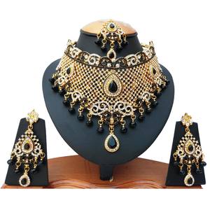 Ensemble de collier de mariée pour femmes, zircon, fleur, tendance, vintage, cadeau de mariage, fiançailles, bijoux, collier ras du cou, accessoires de mariée, vente en gros - Product Image 1