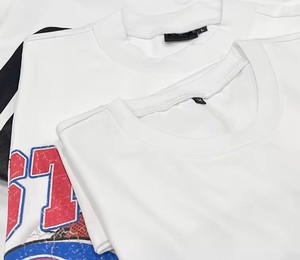 Diseño personalizado con estampado Dtg y camisetas gráficas con logotipo en blanco de talla grande OEM Acid Wash unisex 100% algodón Vintage camisetas de gran tamaño - Product Image 4