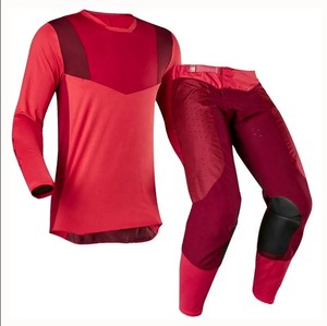 Maillot de motocross à manches longues pour homme Flex Fit Enterprises, coloris contrastés noir, bleu, orange, séchage rapide, respirant, course - Product Image 4