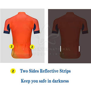 ชุดปั่นจักรยานผู้ชายขายดี คุณภาพสูง 100% โพลีเอสเตอร์ ปรับแต่งได้ สวมใส่สบาย ระบายอากาศดี - Product Image 3