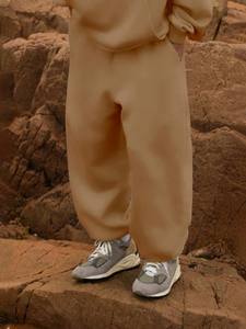 Men's Casual Loose Cotton Fleece Sweatpants Fully Customizable with Solid Drawstring Waist <b>Pleated</b> Front Winter Trousers - Product Image 5