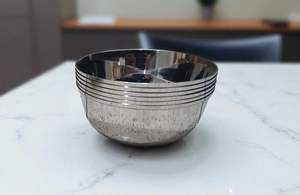 Bol de table moderne en acier inoxydable poli, écologique et raffiné, pour cafés et restaurants, idéal pour les réceptions familiales, prix de gros - Product Image 4