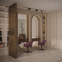 Espositore a LED per Arredamento da Salone e Ristorante, Espositore per Profumi da Esterno, Vetrina per Arredamento Ristorante