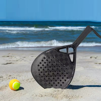 Raquette de padel professionnelle en carbone 3K 12K 18K |   Raquette de beach tennis au design personnalisé |   Raquettes d'entraînement durables haute performance de 16 mm