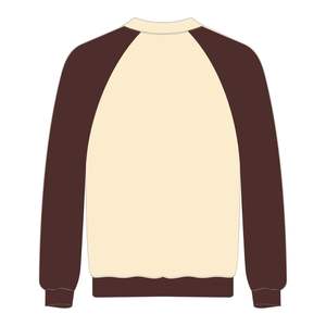 Concienciación sobre el autismo Chenille bordado Neutral cuello redondo mangas raglán pulóver sudadera Unisex algodón polar diseño de Autismo - Product Image 3