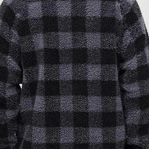 Chaqueta de Forro Polar Sherpa de Alta Calidad Hecha a Medida para Hombre, Nuevo Estilo, Cuello Alto, Poliéster, Piel Sintética, Forro Polar de Invierno - Product Image 6