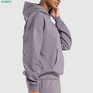 Sweat-shirts à capuche surdimensionnés pour femmes Behram International, design personnalisé, 100% coton, lavage à l'acide, respirants, doublés, épaules tombantes - Product Image 3