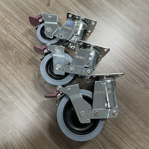 3 4 5 Zoll stoß dämpfende Lenk rolle mit Bremse für Präzisionsinstrument-Lenkrad - Product Image 6