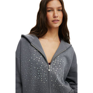 Sudadera con Capucha Personalizada para Mujer, Ligera, con Cierre Frontal, Logotipo, 100% Algodón, Transpirable, Ecológica, con Bolsillos, Mangas Largas y Cremallera - Product Image 4