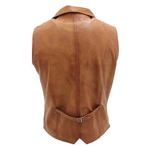 New Arrival <b>Men</b> Leather <b>Vest</b> Casual Wear Custom Logo OEM service <b>Men</b> Biker Leather <b>Vest</b> & Waistcoats Customized <b>Men</b> <b>Vest</b> - Product Image 2