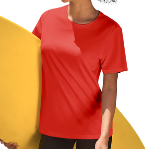 Increíble y elegante producto personalizado ropa deportiva y transpirable Ultra suave al tacto mejor camiseta de tela de poliéster para mujer - Product Image 4