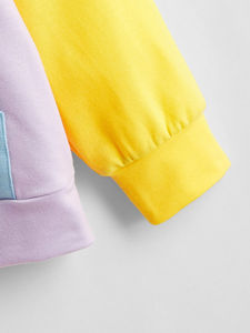 OEM venta al por mayor color bloque canguro bolsillo cordón Sudadera con capucha de alta calidad personalizado sudaderas con capucha para las mujeres - Product Image 4