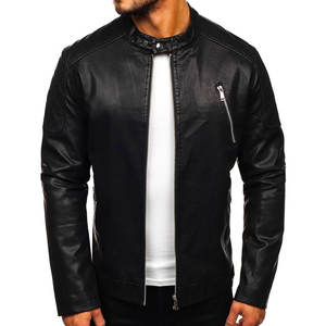 Chaquetas de cuero para hombre de material de alta calidad a un precio asequible Nuevo diseño de moda Chaquetas de cuero PU para hombre - Product Image 1