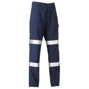 100% Polyester <b>Men's</b> <b>Work</b> Safety Pants Lightweight Reflective Workwear With Multi-Pockets Casual Straight Style - Product Image 5