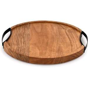 Bandeja de Madera para Organizar el Baño, para Guardar Toallas, Velas y Artículos de Tocador de Forma Decorativa y Ordenada - Product Image 3