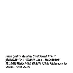 NORTH CHINA STEEL 316L Stainless Steel <b>Sheet</b> 300 Series ASTM A240 2BA Finish Kitchenware Plate - Product Image 2