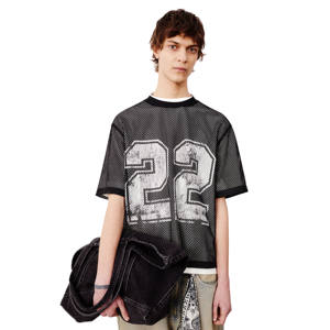 Quick Dry Mesh Football Jersey <b>Men</b> Oversized Cropped Fit Boxy T Shirts Printed Design Mesh <b>Crop</b> American Football Jersey - Product Image 2