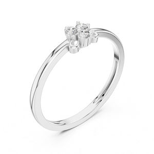 Anillo de Boda de Oro Rosa de 14K con Diamante Cultivado en Laboratorio, Simple y Redondo, para Mujer |   Regalo Certificado por IGI - Product Image 6