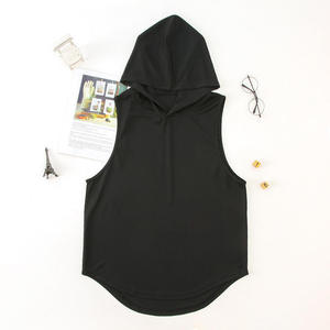 Men's XL <b>Sleeveless</b> <b>Hoodie</b> Tank Top Quick Dry Breathable Knitted Vest for Gym Fitness Training Running Casual Summer Wear - Product Image 5