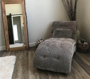 Sofá Chaise Longue de Madera Premium |   Sofá Moderno de Madera Maciza para Sala de Estar y Oficina - Product Image 2