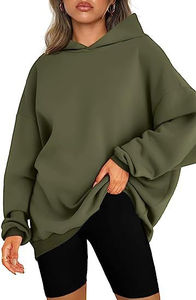 Sweats à capuche pour femmes surdimensionnés personnalisés OEM de qualité supérieure pull à capuche à manches longues sweat à capuche vierge pour femmes Streetwear épaule tombante - Product Image 6