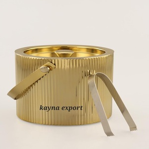 Newly Design Hammered Stainless Steel Metal Gold Color Shiny Finished Parties And Event Decorative <b>Ice</b> <b>bucket</b> - Product Image 4