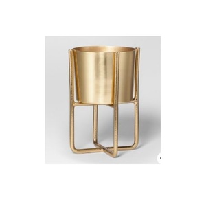 Jardinière galvanisée de forme ronde de différentes tailles pour la maison salon intérieur extérieur décoratif maison balcon jardin décor jardinière - Product Image 4