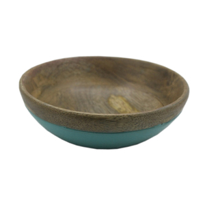 Modern Design Wooden Round Shape Food Serving Bowl Enamel Finished for <b>Kitchen</b> & Tabletop Food and Snacks Serving Bowls - Product Image 3
