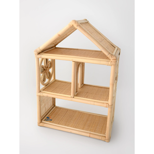 Casas de muñecas de ratán y mimbre, paquete de muebles para casa de muñecas, casa de muñecas para niños, juguetes naturales para niños y bebés - Product Image 3