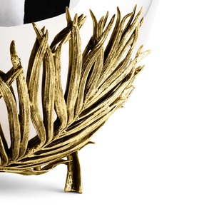 Lot de 3 bols décoratifs bas orchidées finition argentée pièces élégantes parfaites pour la table de bureau à domicile ou la fête d'Inde - Product Image 3