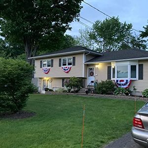 USA TOP FLAGSINC American Pleated Fan <b>Flag</b> 3x6 Ft USA <b>Bunting</b> <b>Flags</b> Patriots <b>Flag</b> Decorations Embroidered Stars Sewn Stripes - Product Image 4