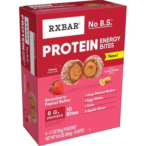 RXBAR โปรตีนบิทส์ ขนมขบเคี้ยวพลังงานปราศจากกลูเตน ขนมโปรตีน รสสตรอว์เบอร์รีพีนัทบัตเตอร์ (60 ชิ้น) - Product Image 6