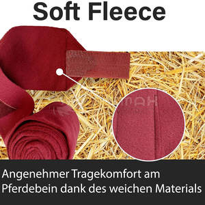 Vendajes profesionales de envoltura de polo para caballos, soporte de pierna de lana suave para entrenamiento ecuestre en venta al por mayor - Product Image 4