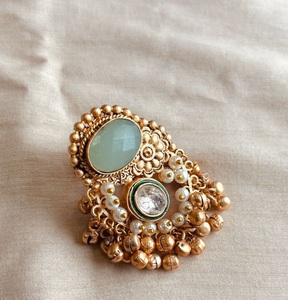 Elegante desgaste tradicional hecho a mano fusión chapado en oro elegante anillo para bodas fiestas compromisos desgaste para mujeres - Product Image 3