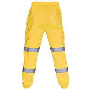 Pantalones DE TRABAJO DE SEGURIDAD duraderos, diseño de múltiples bolsillos con portaherramientas, poliéster resistente al desgaste para ropa de trabajo profesional - Product Image 6