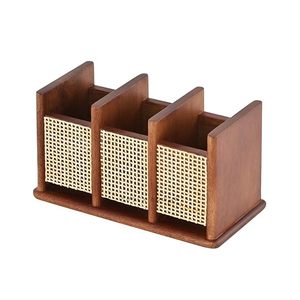 ที่วางช้อนไม้สไตล์วินเทจคลาสสิก ลายไม้ธรรมชาติ ปรับได้ น้ำหนักเบา อเนกประสงค์ สำหรับจัดเก็บในครัว - Product Image 5