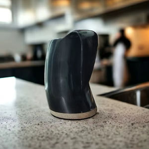 Tasse en corne naturelle fabriquée à la main tasse à bière de style viking poli tasse à boire en corne de buffle de qualité supérieure - Product Image 3