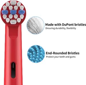 Bio-Cushion Vibration Compatible Medium Replacement <b>Toothbrush</b> <b>Heads</b> for Oral-B Electric Brush Refills Household Outdoor Use 1 - Product Image 5