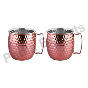 Hammered Moscow Mule Mug Finish Drinkware para cócteles y entretenimiento - Product Image 4