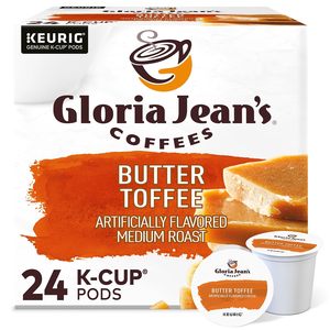 Café Gloria Jean's Butter Toffee, Cápsulas Individuales Keurig K-Cup, Café de Tueste Medio con Sabor, Paquete de 24 - Product Image 2