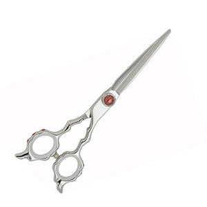 Tijeras de corte de pelo de peluquero con mango de dragón, espejo, pulido, belleza, Metal, acero para uso en salón - Product Image 2