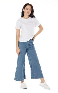 Jean droit vintage à rayures latérales Y2K pour hommes, pantalon en denim baggy bleu délavé, jean tendance Hip Hop Hombre - Product Image 2