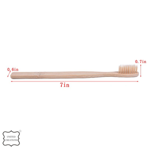 แปรงสีฟันไม้ไผ่สำหรับผู้ใหญ่ขนแปรงอ่อนนุ่มแบบรีไซเคิลเป็นมิตรต่อสิ่งแวดล้อม - Product Image 2
