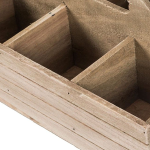 High Quality Durable Vintage Wooden Storage Box Farmhouse Rustic Wood <b>Caddy</b> for Tableware Available Reasonable Price Wholesale - Product Image 3
