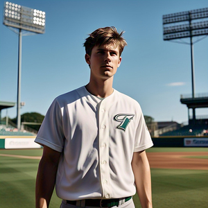 Jersey de béisbol Impreso Top Manga corta Ropa deportiva Jersey de béisbol Botón Abajo Camisa de entrenamiento de softbol de verano - Product Image 3