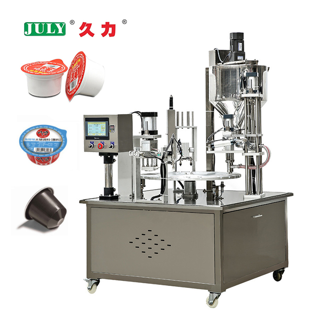 Yogurt Coffee Honey Automatic K-Cup Nespresso Capsule Filling and Sealing Machine